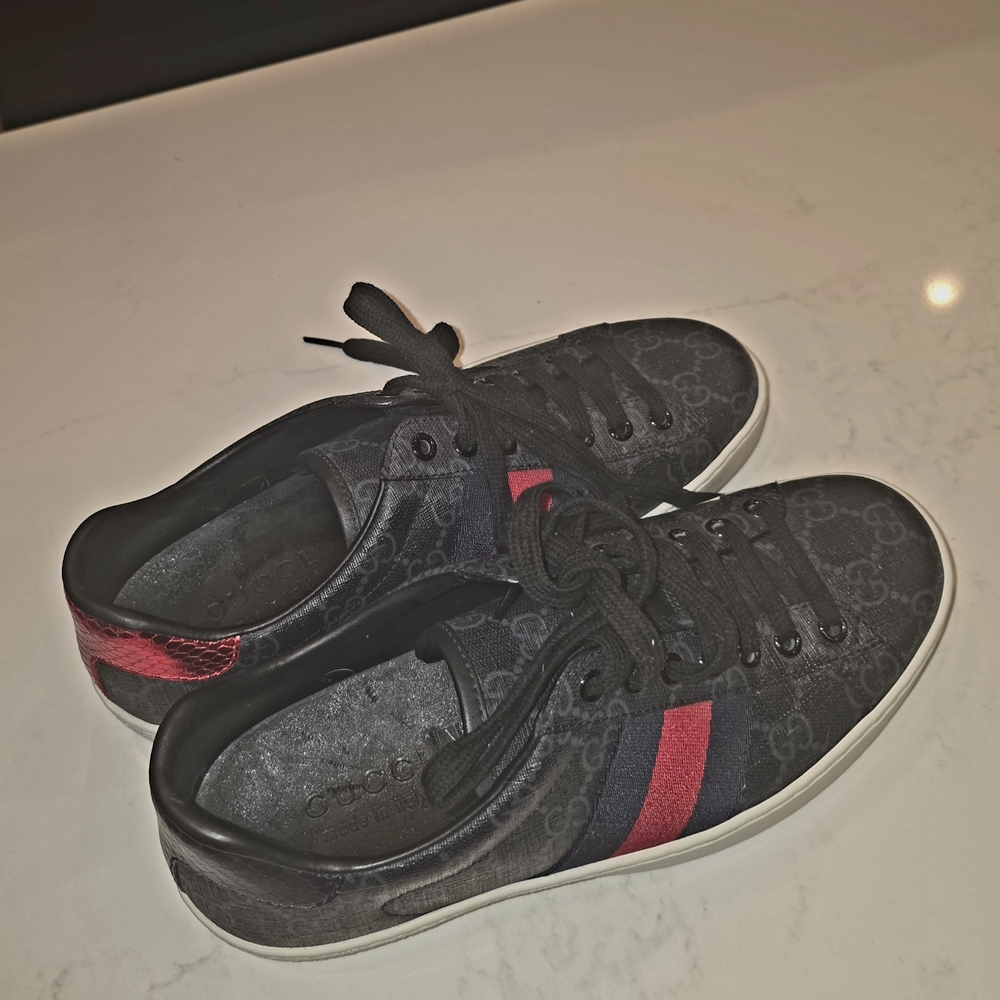 Gucci ACE Black/ Monogram Brand New Never Worn